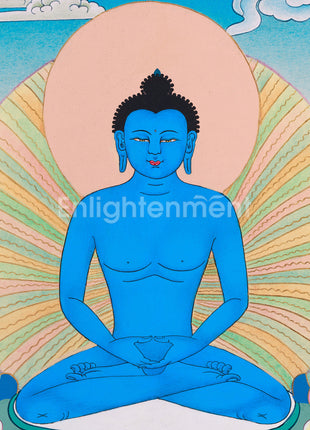 Hand-Painted Samantabhadra Thangka | The Union of Wisdom and Compassion