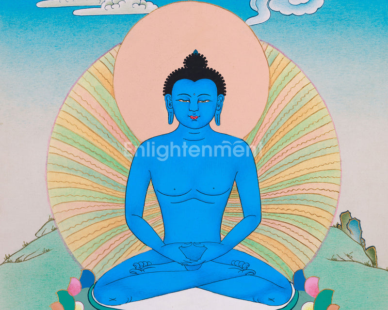 Hand-Painted Samantabhadra Thangka | The Union of Wisdom and Compassion