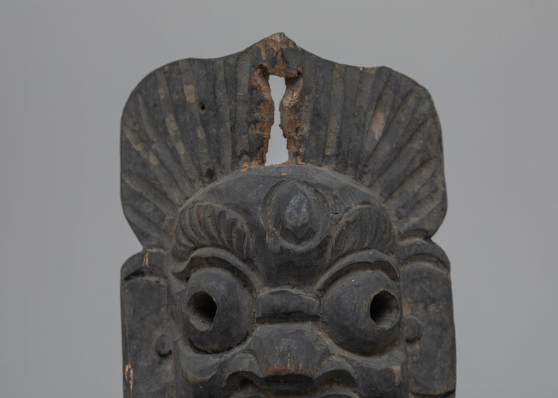 Vintage Wooden Mask | A Timeless Artifact Infused with Cultural Significance