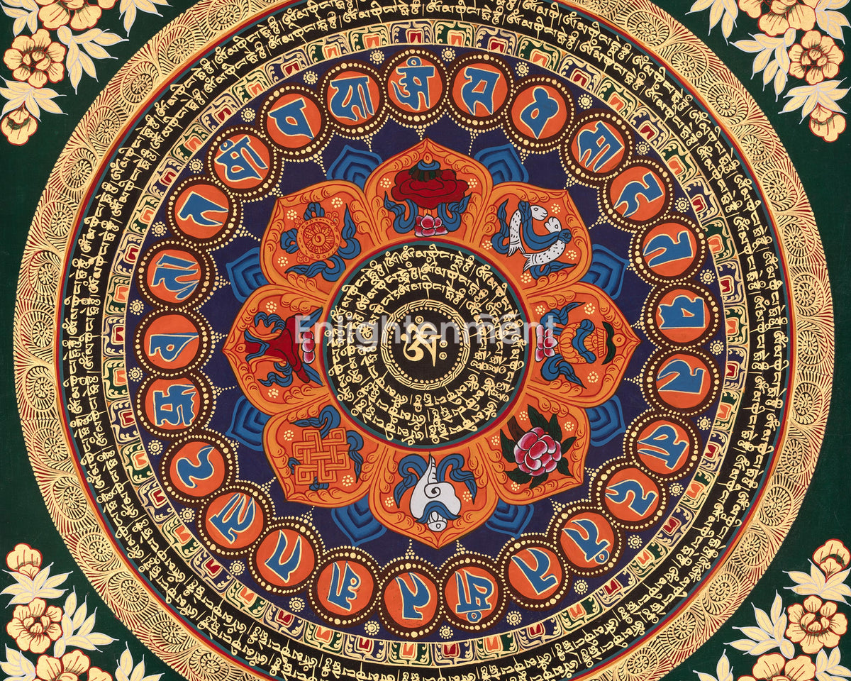 Eight Auspicious Symbols Mantra Mandala | The Universe and The Path To Enlightenment