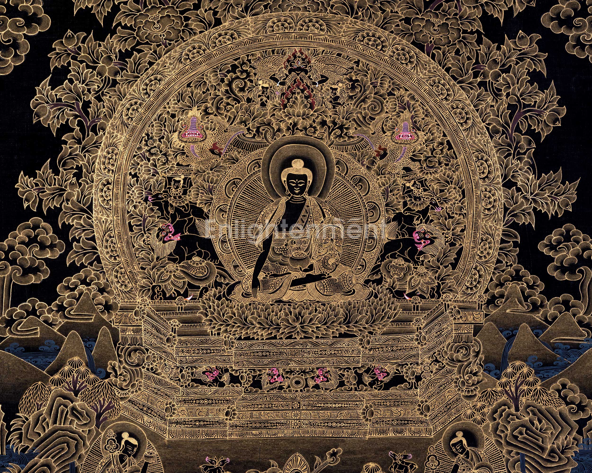 Original Shakyamuni Buddha Thangka | Tibetan Buddhist Religious Painting