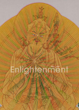 Unique Rainbow Style Guru Rinpoche Painting | Thangka of Second Buddha