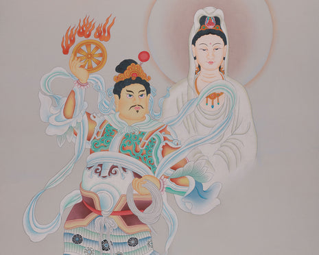 Guanyin (Avalokitesvara) Artwork |  White-Robed Bodhisattva of Compassion