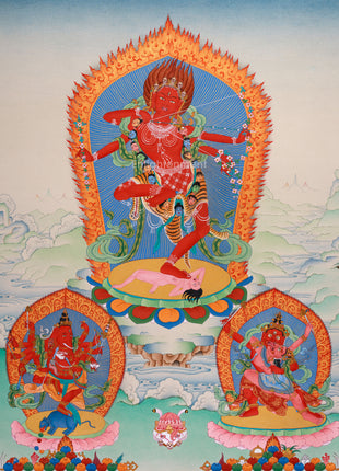 Kurukulla, Takirajja & Ganesha, Dynamic Three of Magnetizing deities of Vajrayana