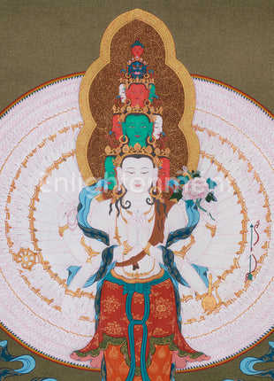 Thousand Armed Avalokiteshvara Thangka | Compassionate Bodhisattva
