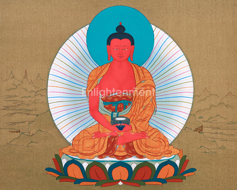 Amitabha Buddha of Pureland, Tibetan Art