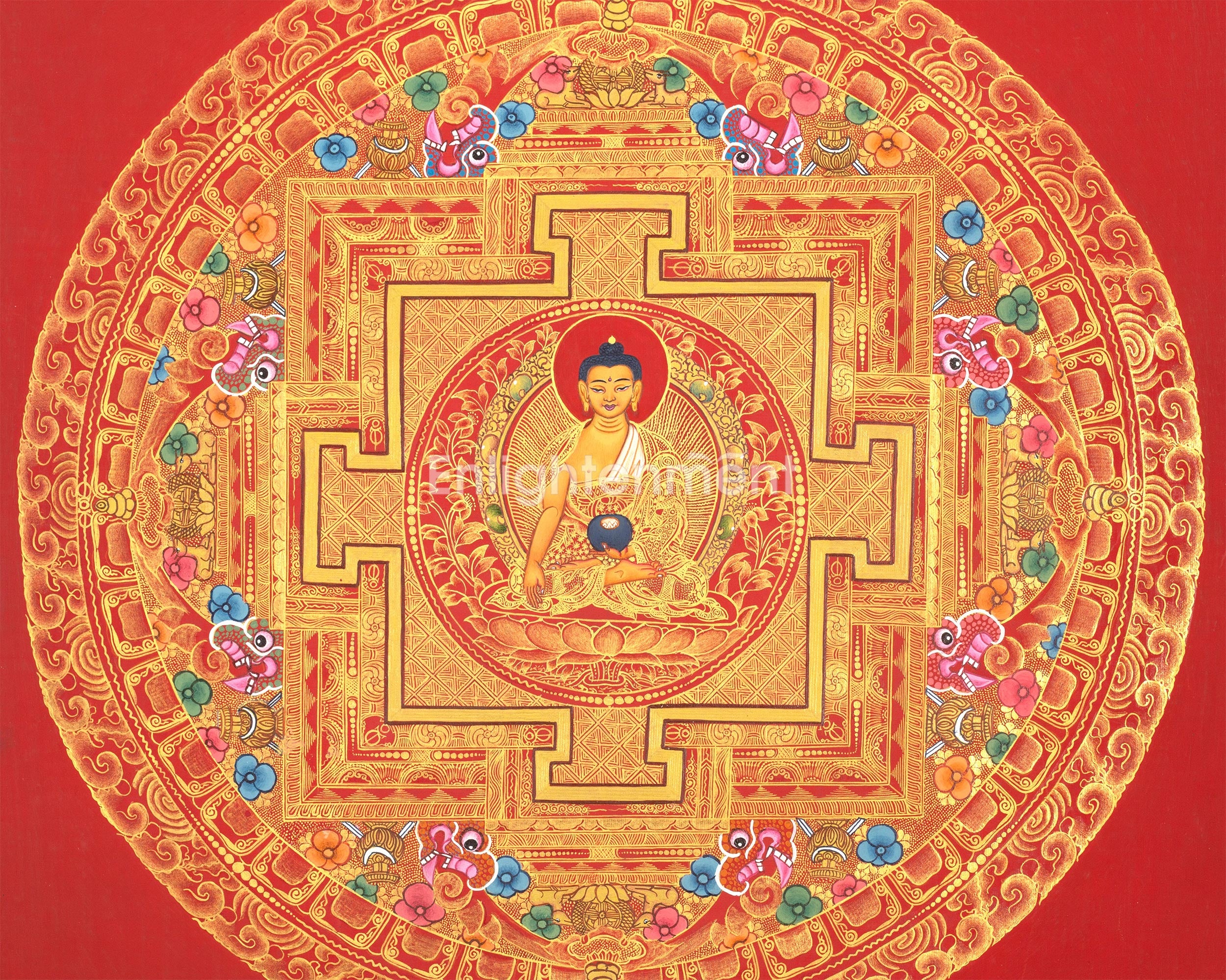 Tibetan Shakyamuni Buddha Mandala | The Buddha of Wisdom and Enlightenment
