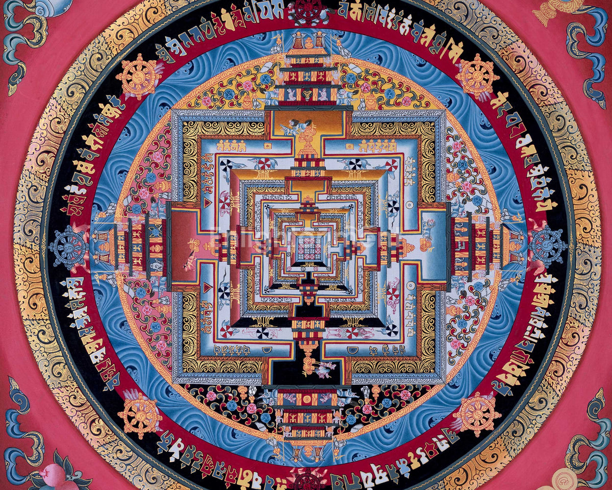 Kalachakra Mandala Thangka | Mindfulness Meditation Object | Wall Decors