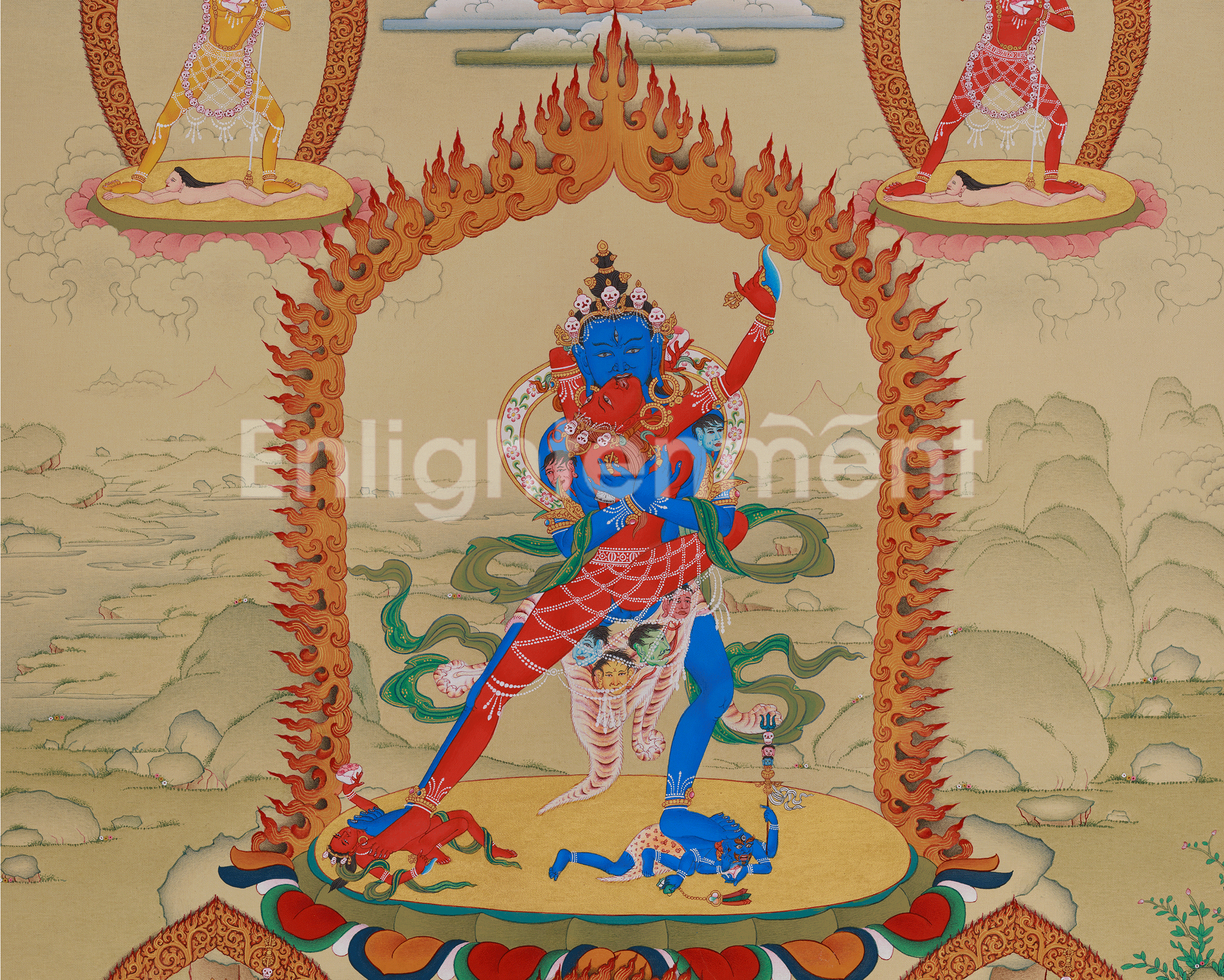 Spiritual Chakrasamvara Thangka | Khorlo Demchog | Symbol of Divine Union