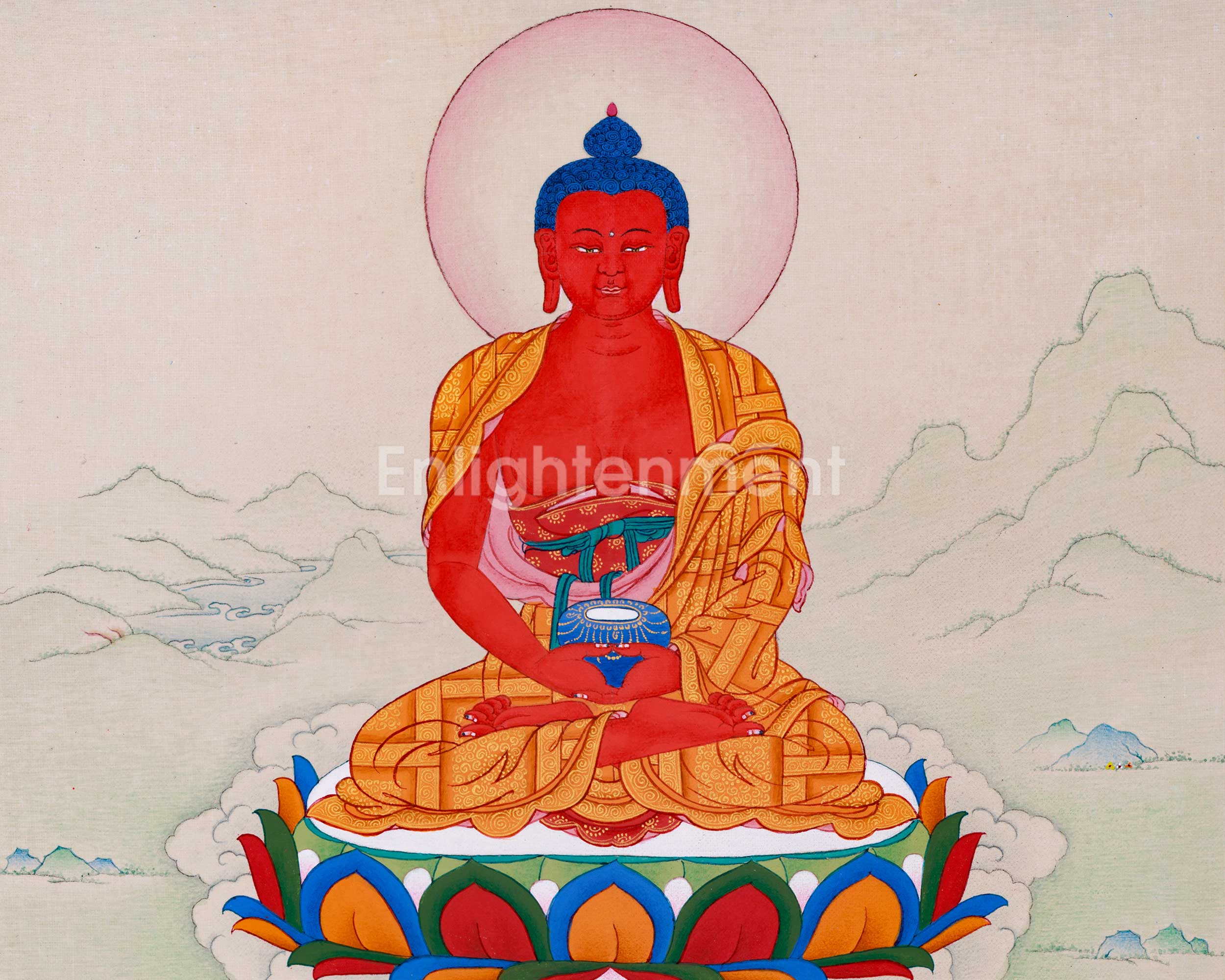 Pureland Buddha Amitabha Thangka
