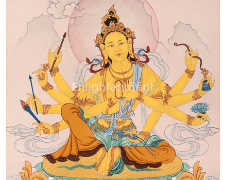 Kanakavarna Tara  | 21 Tara of Surya Gupta Thangka
