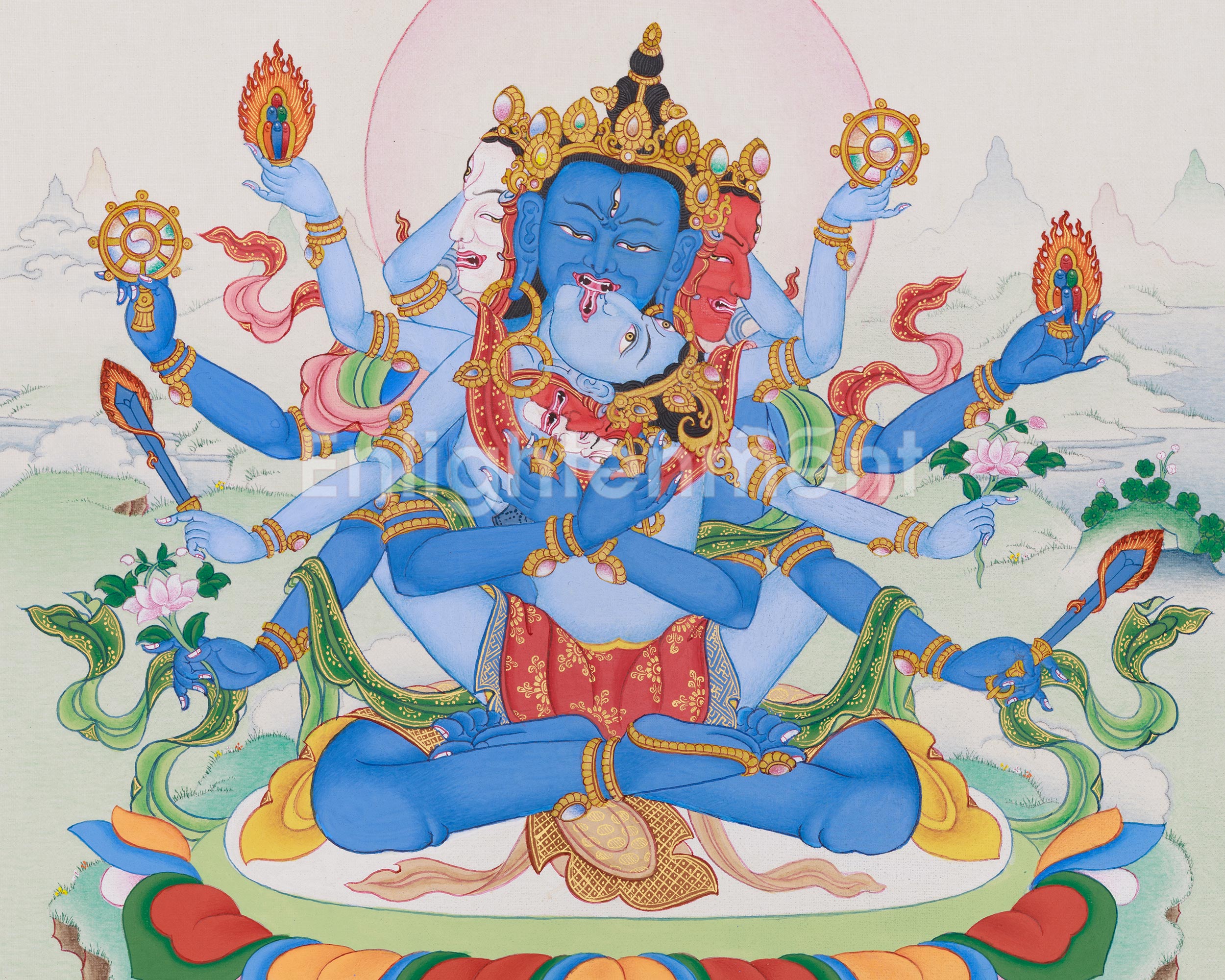 Guhyasamaja Thangka | Deity of Highest Yoga Tantra