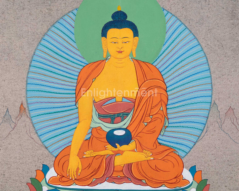 Buddha Shakyamuni for Meditation Thangka