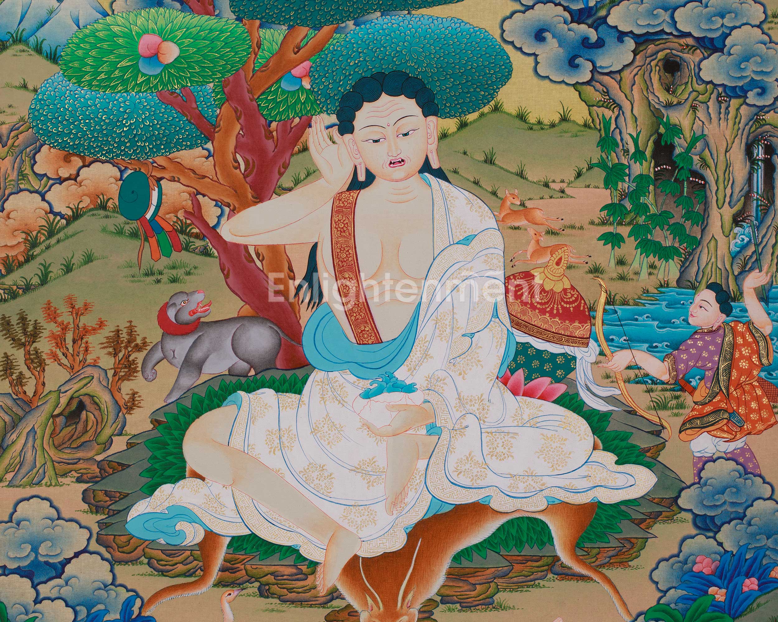 Himalayan Thangka of Milarepa | Spiritual Teacher Milarepa