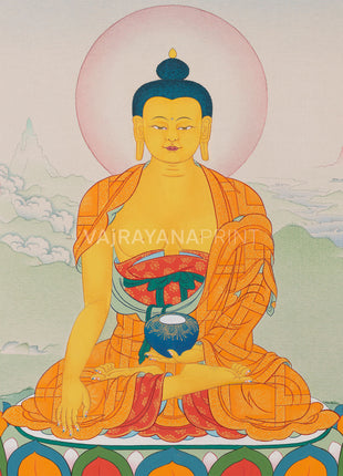 High-Quality Shakyamuni Buddha Print | Historical Buddha of Enlightenment