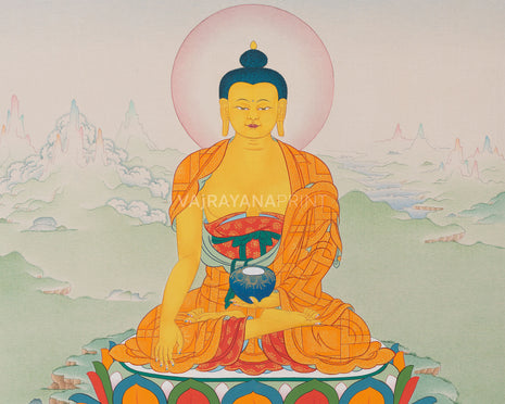 High-Quality Shakyamuni Buddha Print | Historical Buddha of Enlightenment