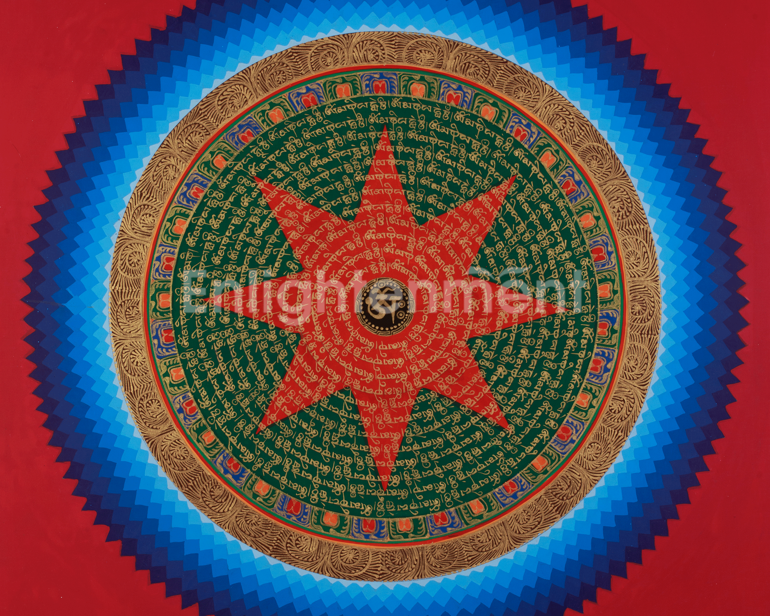 Traditional Mantra Mandala Art | Vajrayana Practice and Inner Clarity