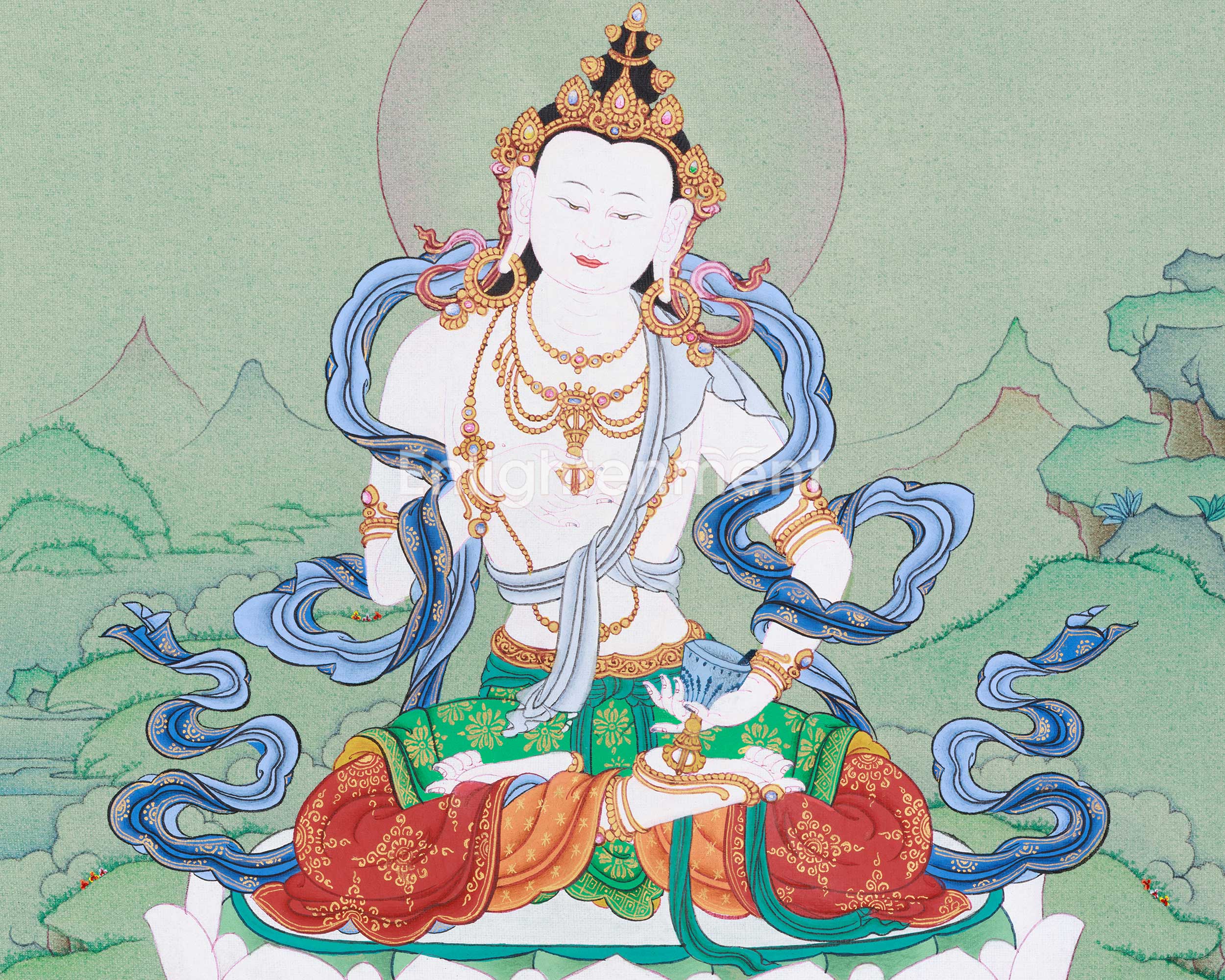 Bodhisattva Vajrasattva Artwork | Tibetan Buddha of Purification