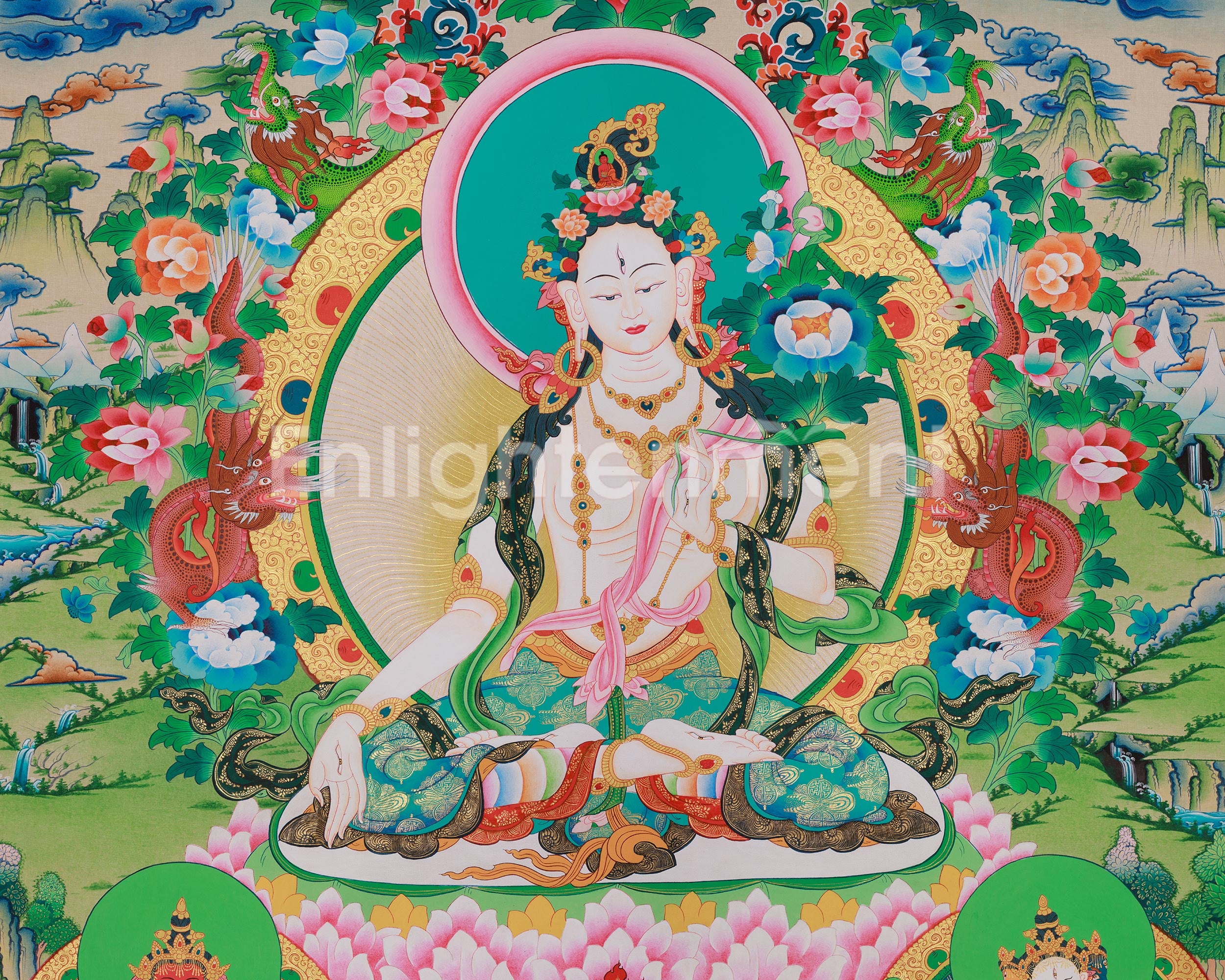 Buddhist Sita Tara Thangka | Revered Female Buddha and Bodhisattva In Tibetan Buddhism