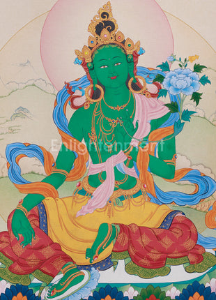 Traditional Green Tara, the Swift Savior | A Blessing of Protection and Serenity