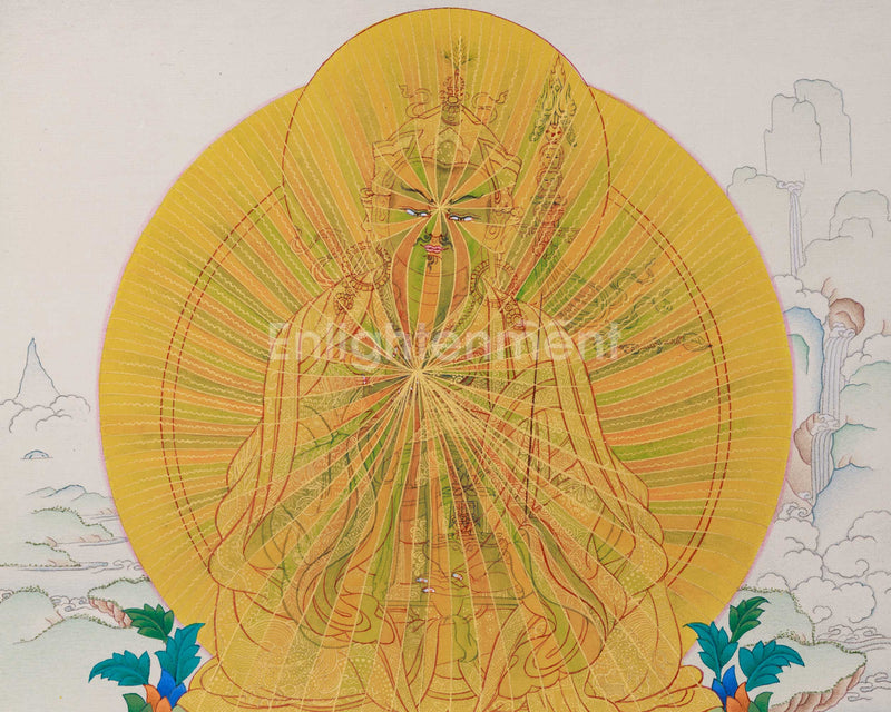 Guru Padmasambhava Rainbow Body Thangka