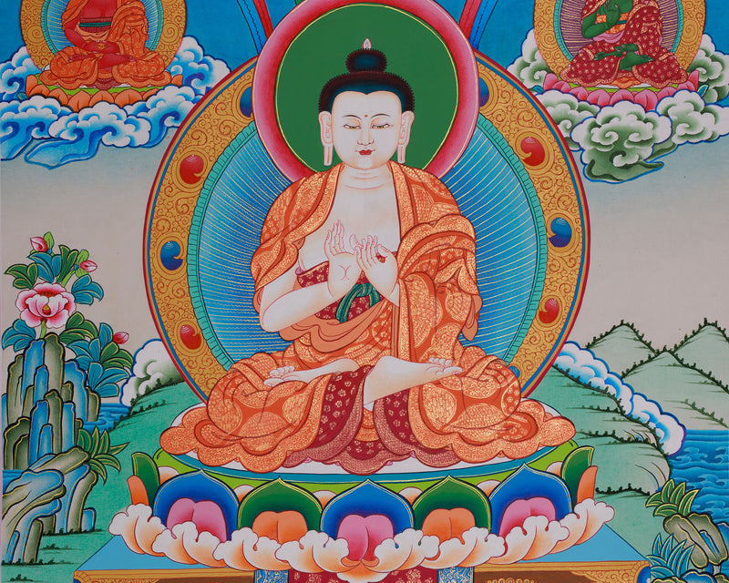 Five Wisdom Buddhas Thangka | Sacred Tibetan Art of Enlightenment & Transformation