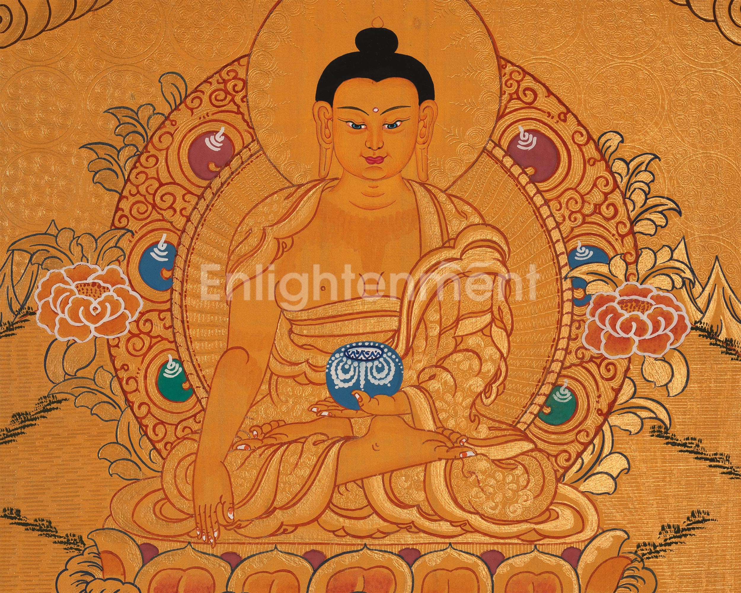 30 cm Siddhartha Gautama Painting | The Buddha of Serenity and Wisdom