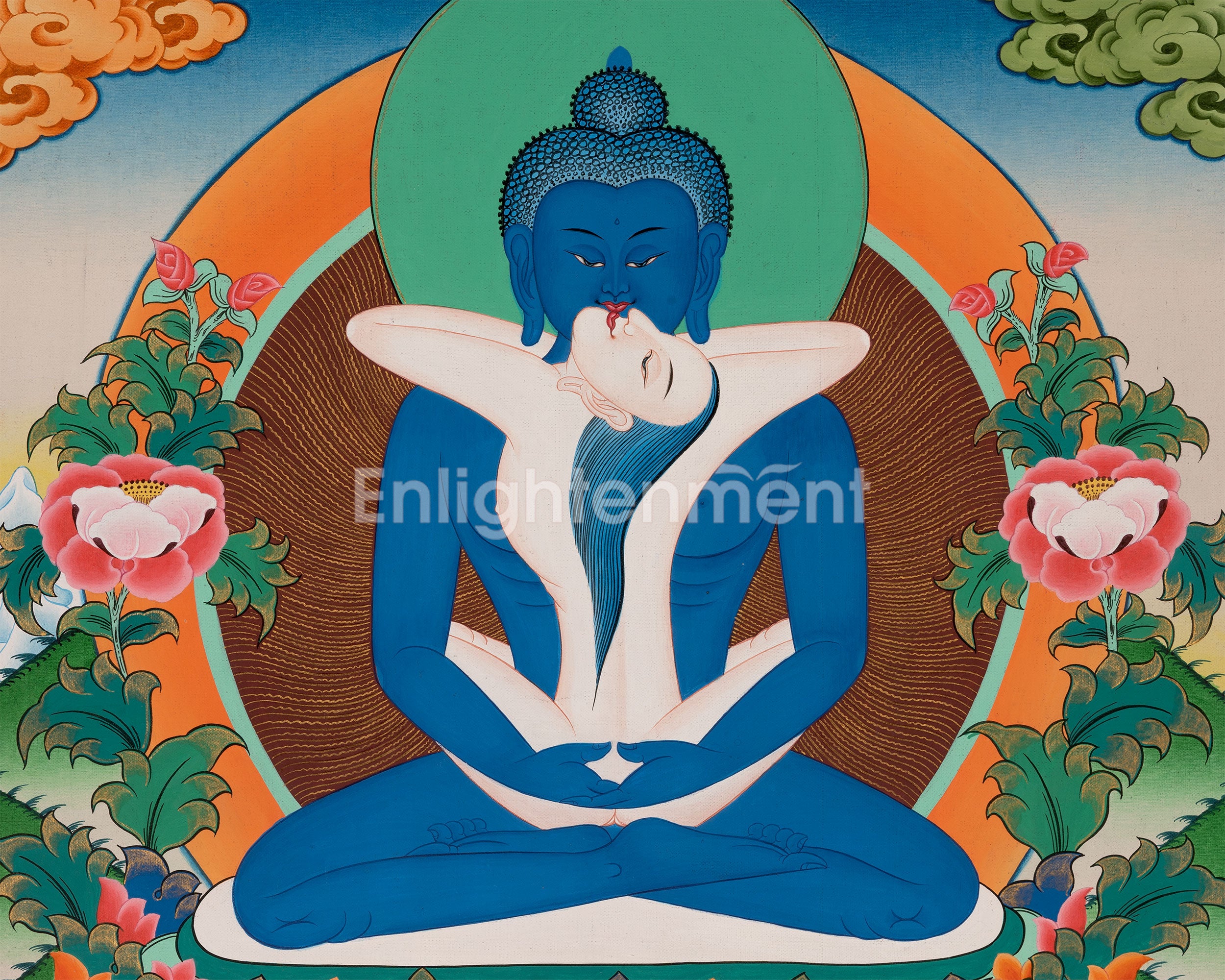 Yab Yum Buddha Thangka | Samantabhadra | Buddhist Artwork