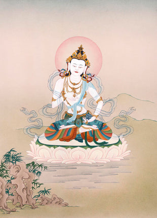 Vajrasattva Thangka | Tibetan Bodhisattva Art