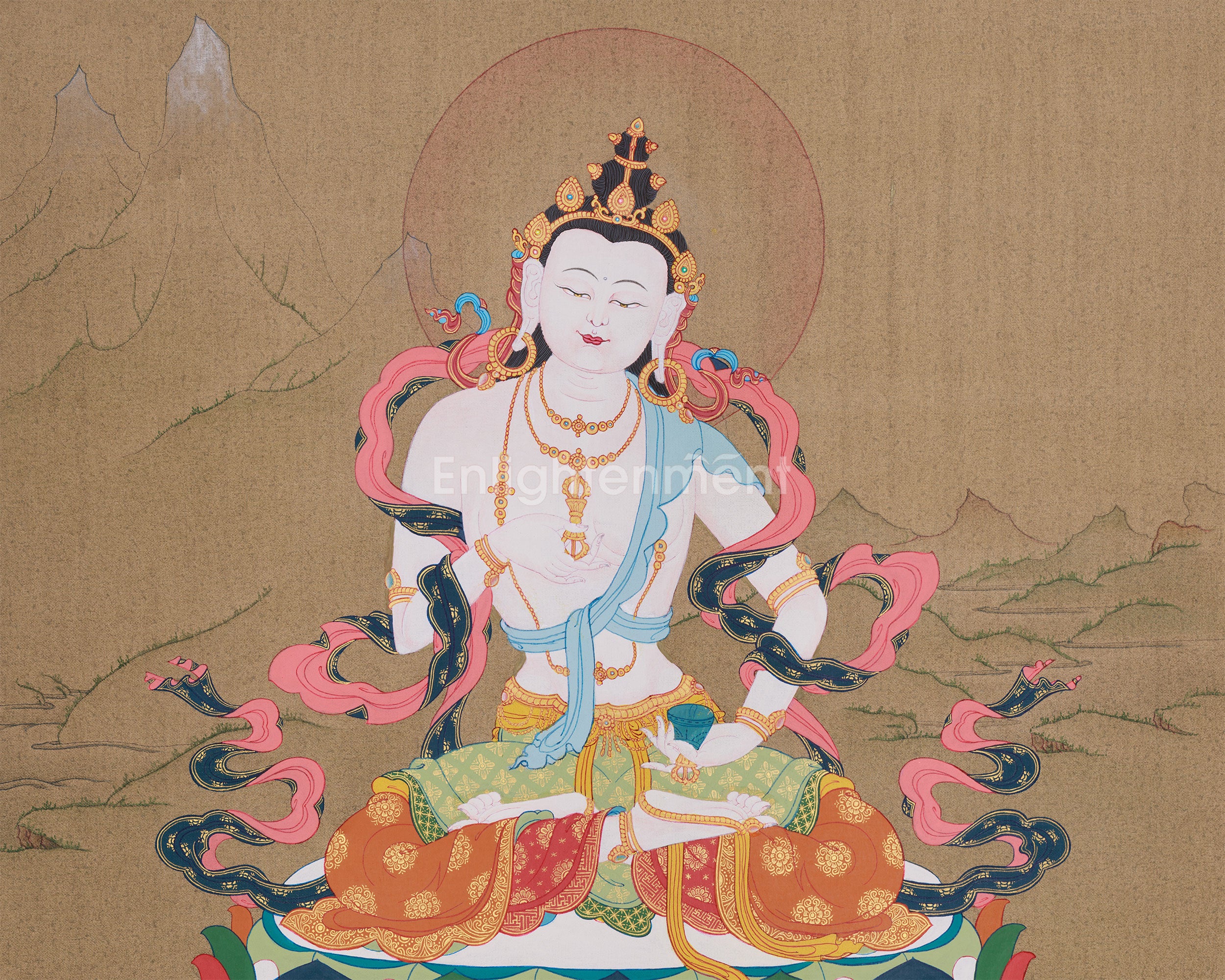 Thangka of Vajrasattva Purity Deity | Enlightened Symbol of Renewal and Spiritual Healing