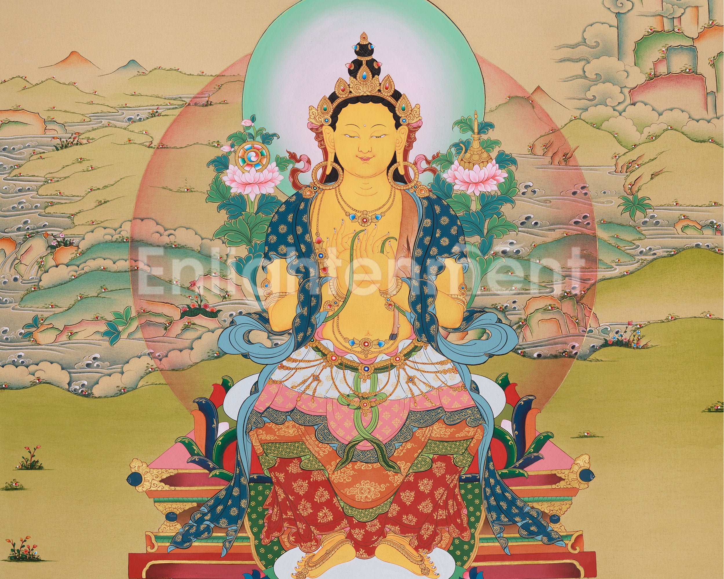 Maitreya Buddha Himalayan Art | Future Buddha | Loving Kindness, and Enlightenment Deity