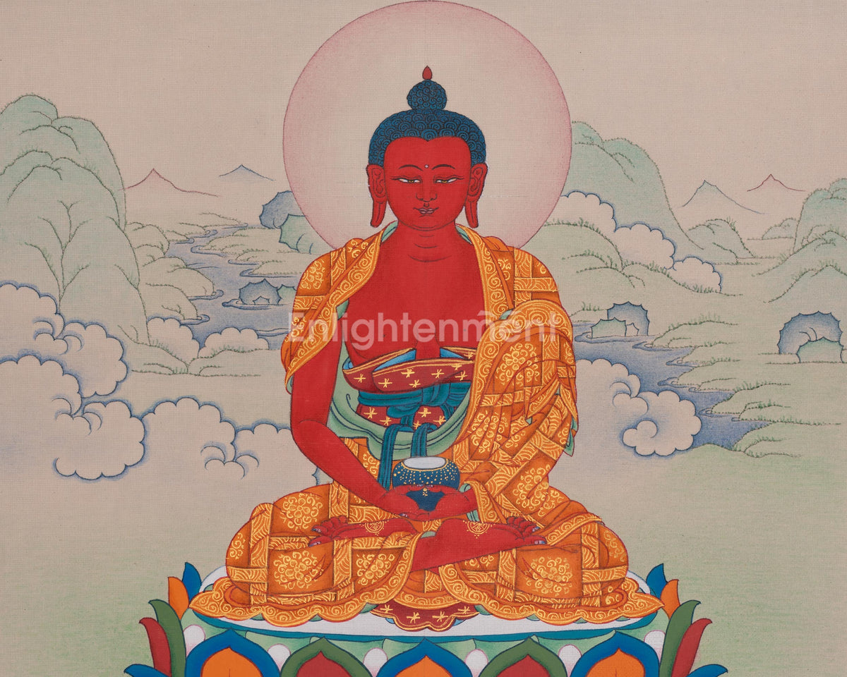 Amitabha Buddha Traditional Art | Pure Land Buddha | Infinite Light
