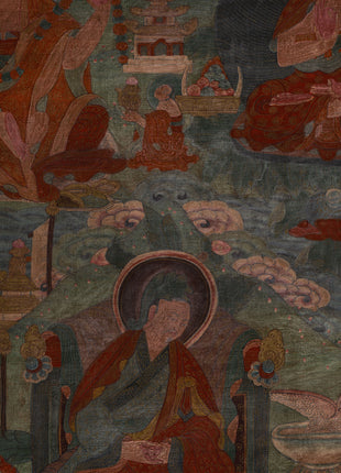 Historic Tibetan Buddhist Masters Artwork | Vintage Collectible