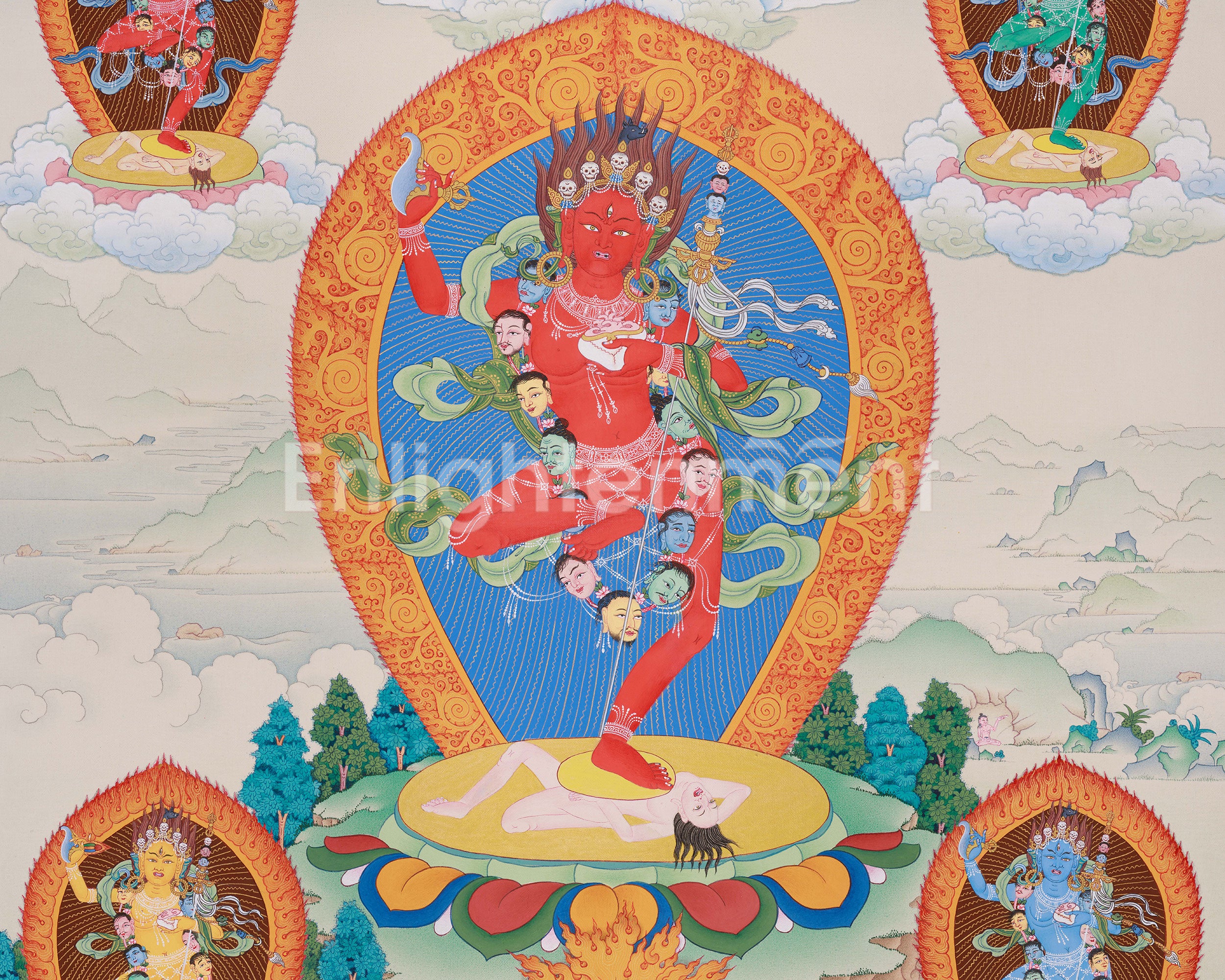Tibetan Tantric Deity Vajravarahi Thangka | Embodiment of Wisdom and Transformation