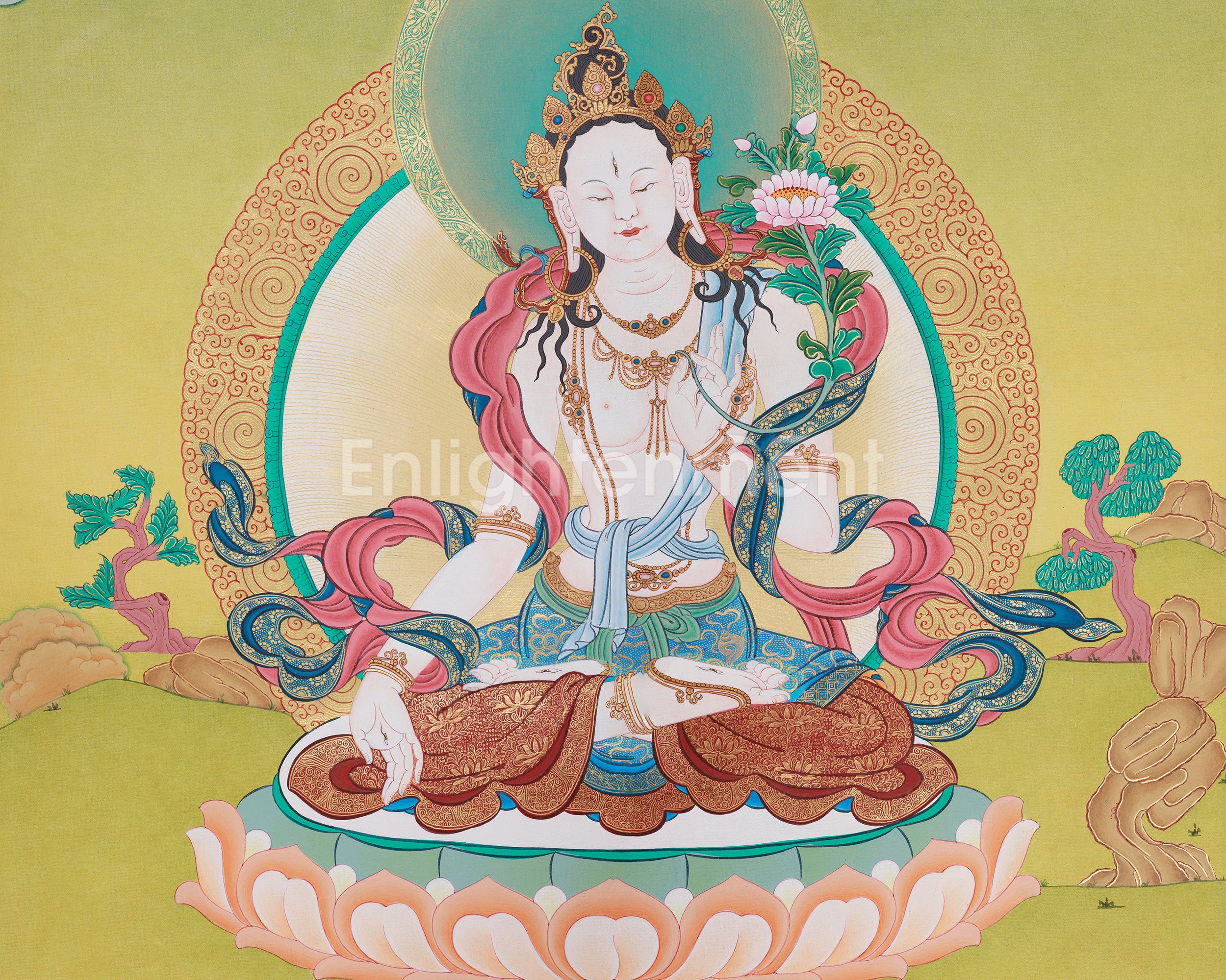 Female Buddha Tara Thangka | Symbol of Compassion and Enlightenment