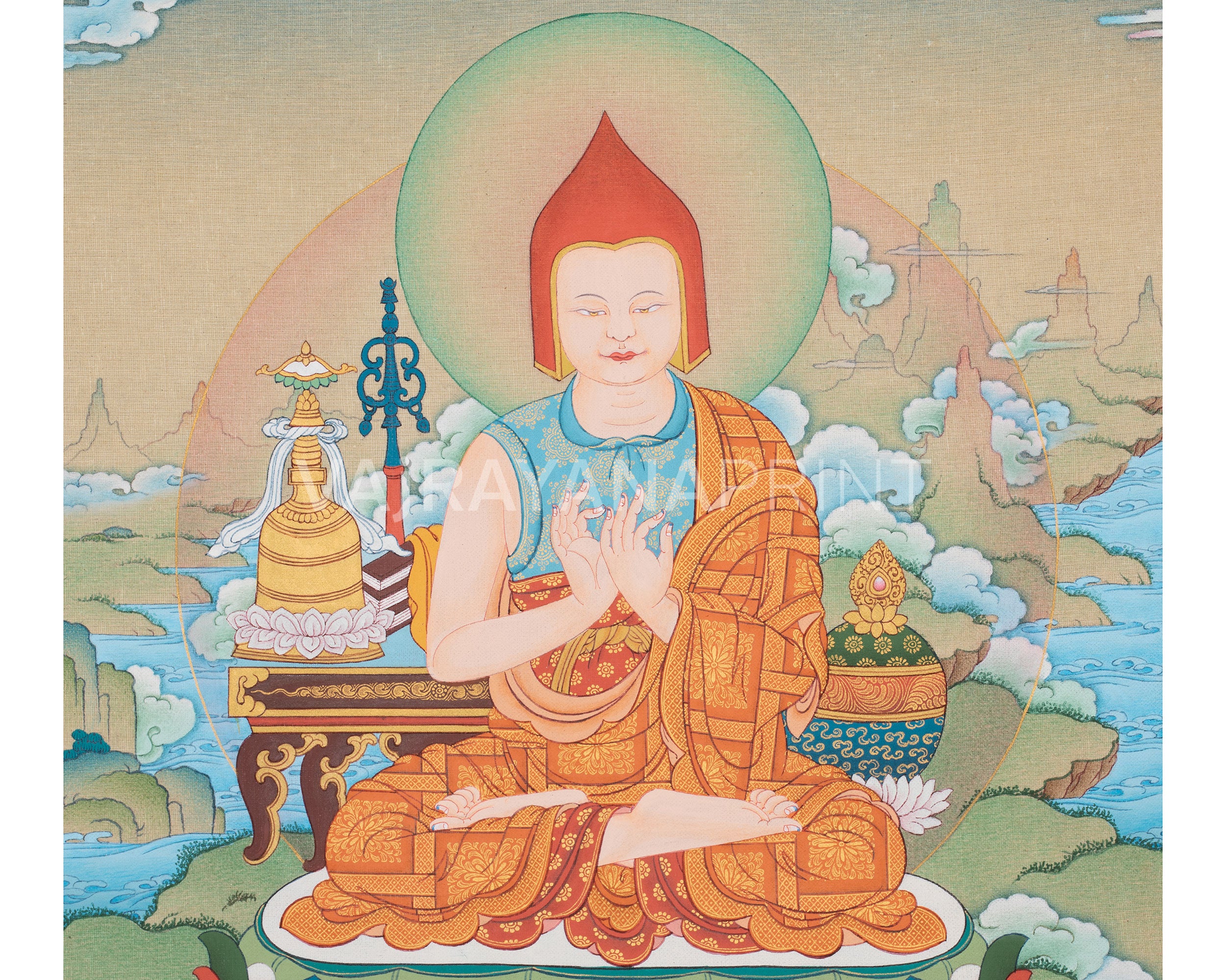 Atisha Canvas Print | High-Quality Giclee Print of Indian Buddhist Master