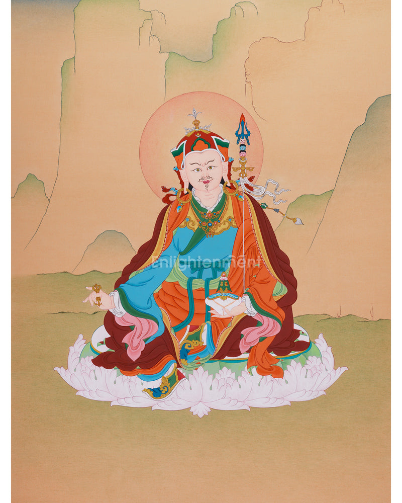 Karma Gadri Thangka of Guru Rinpoche