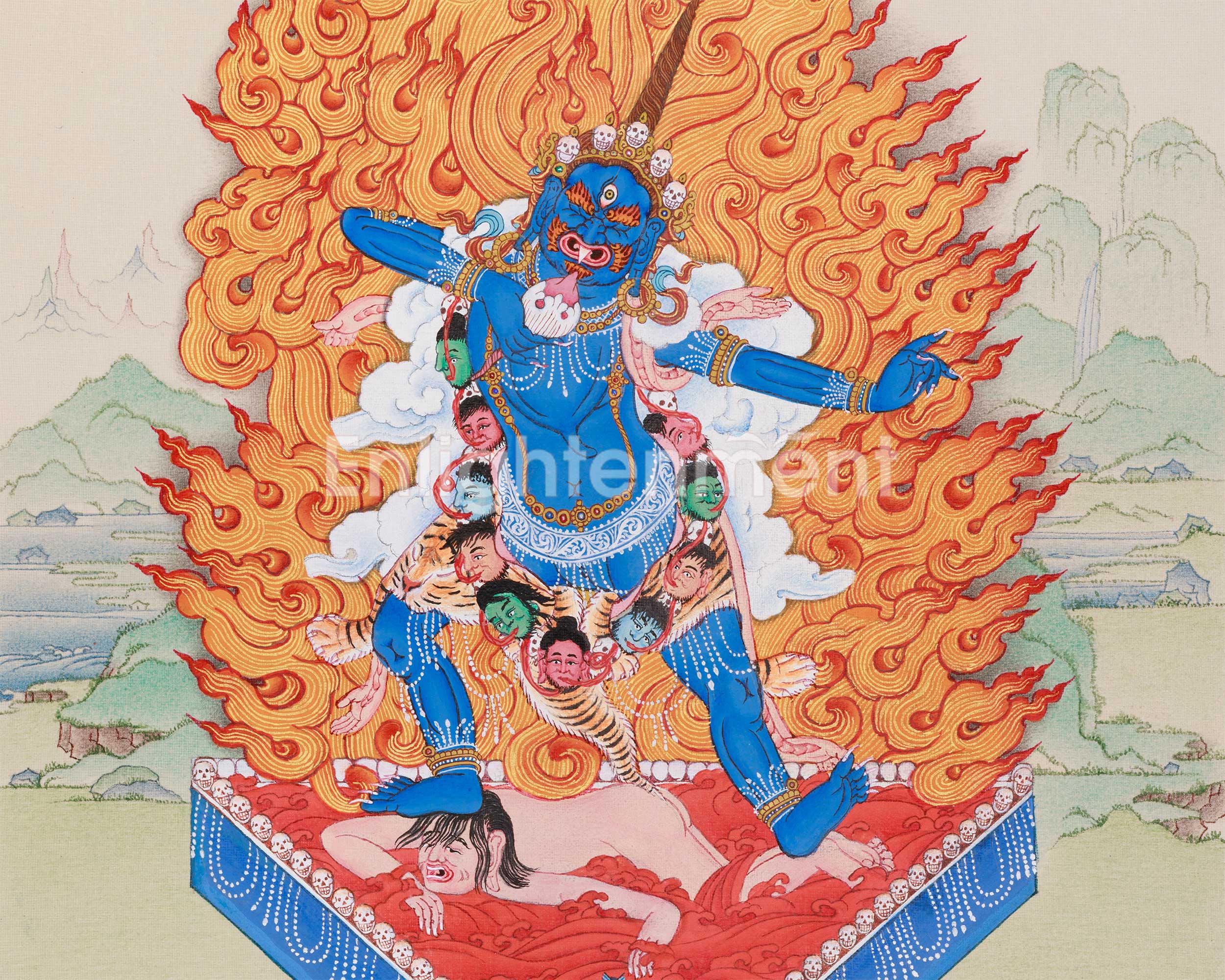 Wrathful Ekajati Thangka | One-Eyed Guardian Deity of Enlightenment