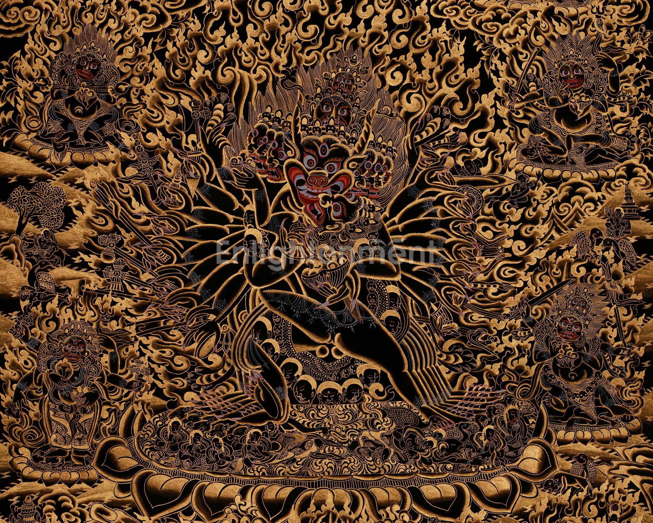 Tibetan Thangka of Yamantaka | The Destroyer Of Death