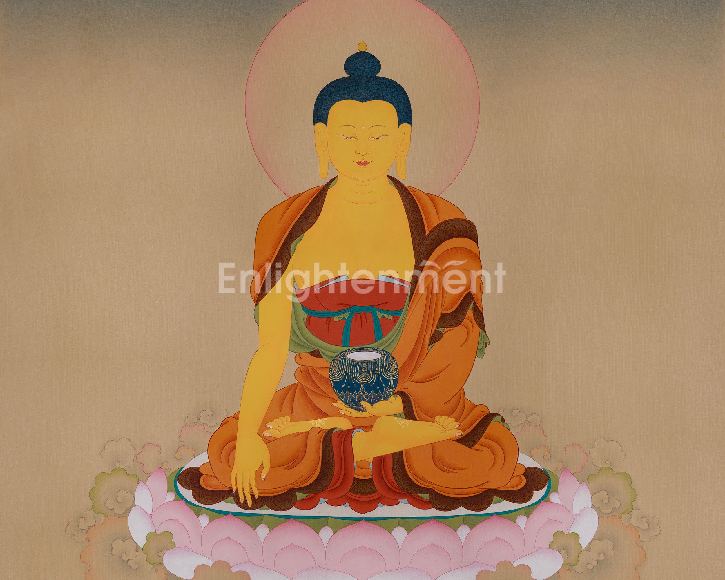 Sacred Thangka Of Shakyamuni Buddha | Siddhartha Gautama | Divine Path To Enlightenment