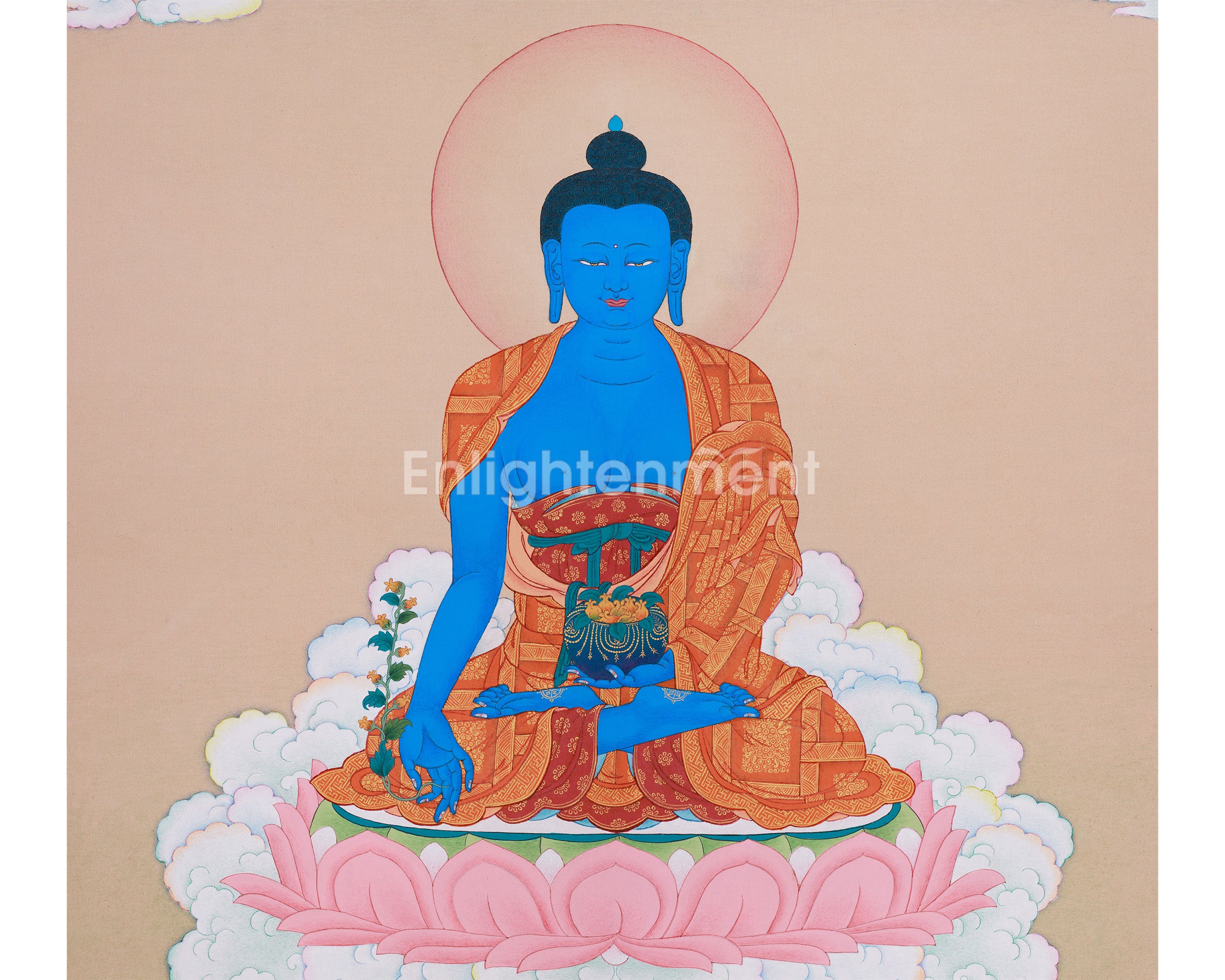 Healer Medicine Buddha Thangka | The Savior of Physical and Spiritual Well-being