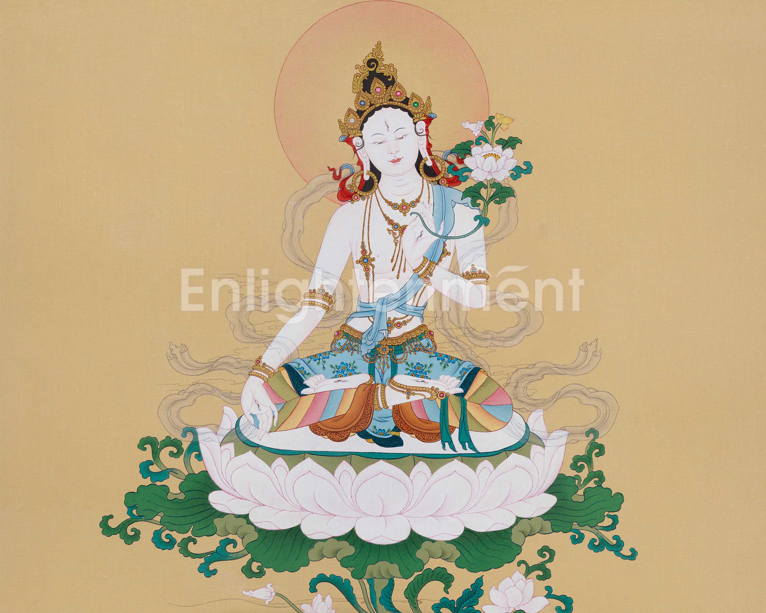 Divine Thangka of Sita Tara | A Sacred Symbol of Compassion, Healing, and Long Life