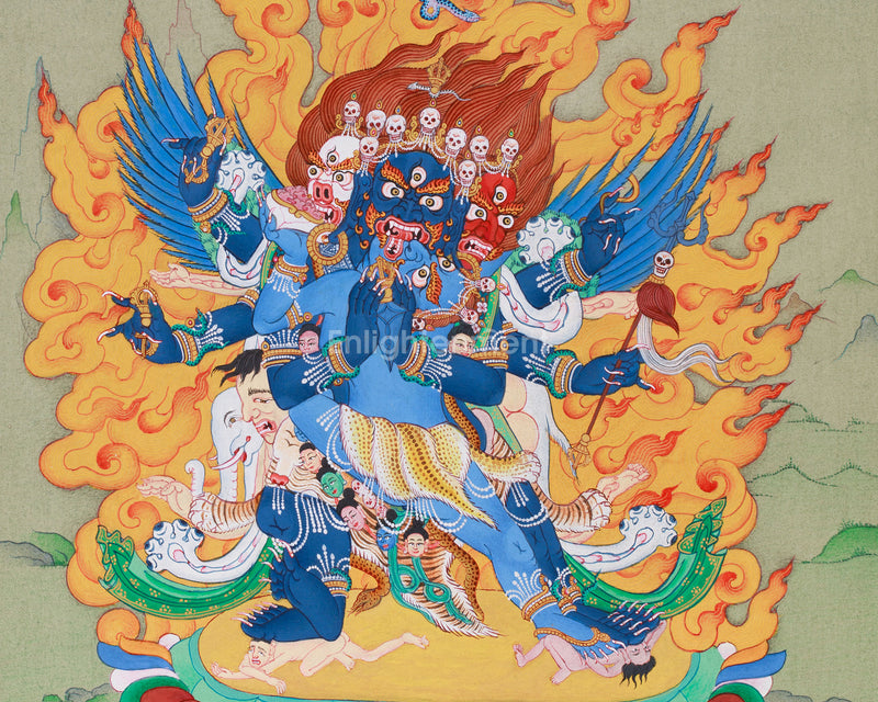 Yidam Vajrakilaya | Wrathful Deity Painting