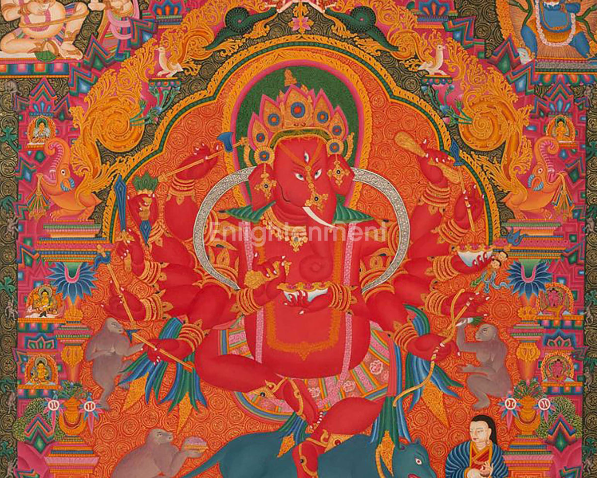 Master Quality Ganesh Thangka Painting | Newari Art | Ganpati Decoration