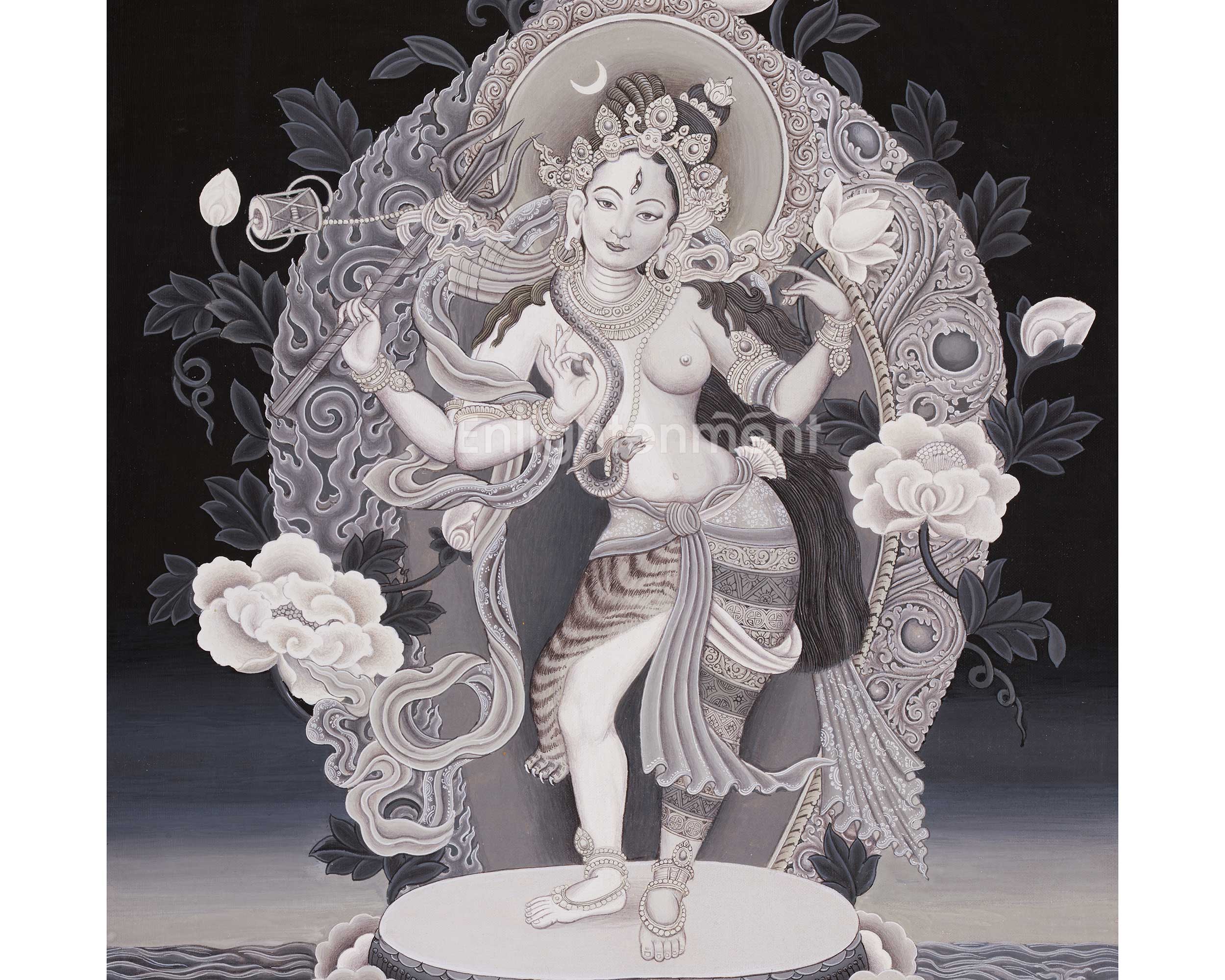Ardhanarishvara Thangka | The Union of Shiva and Shakti