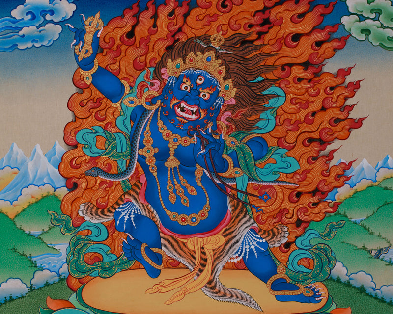 Vajrapani Thangka | Sacred Symbol of Power and Protection