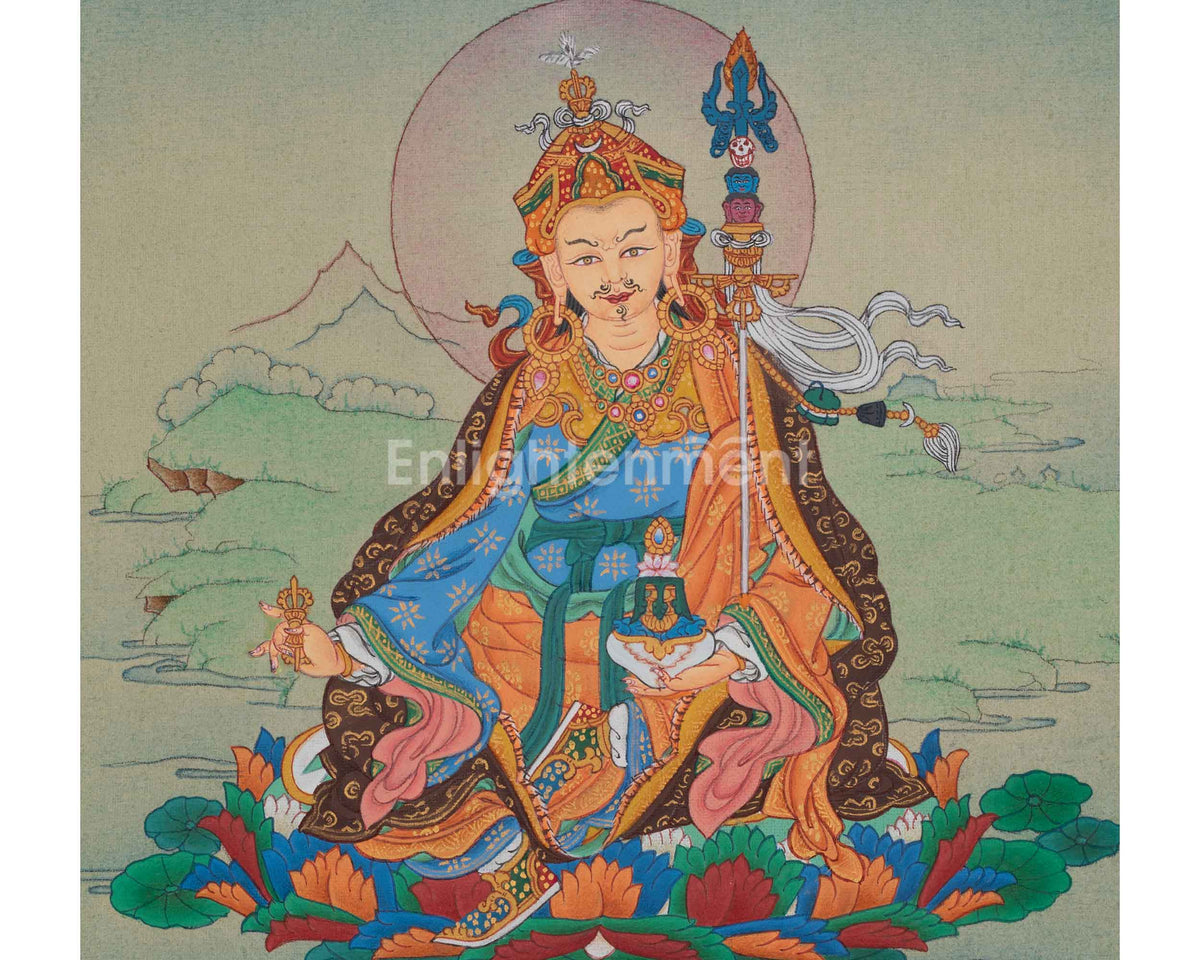 Padmasambhava Second Buddha Art | Guru Rinpoche Thangka | Lotus-Born Master