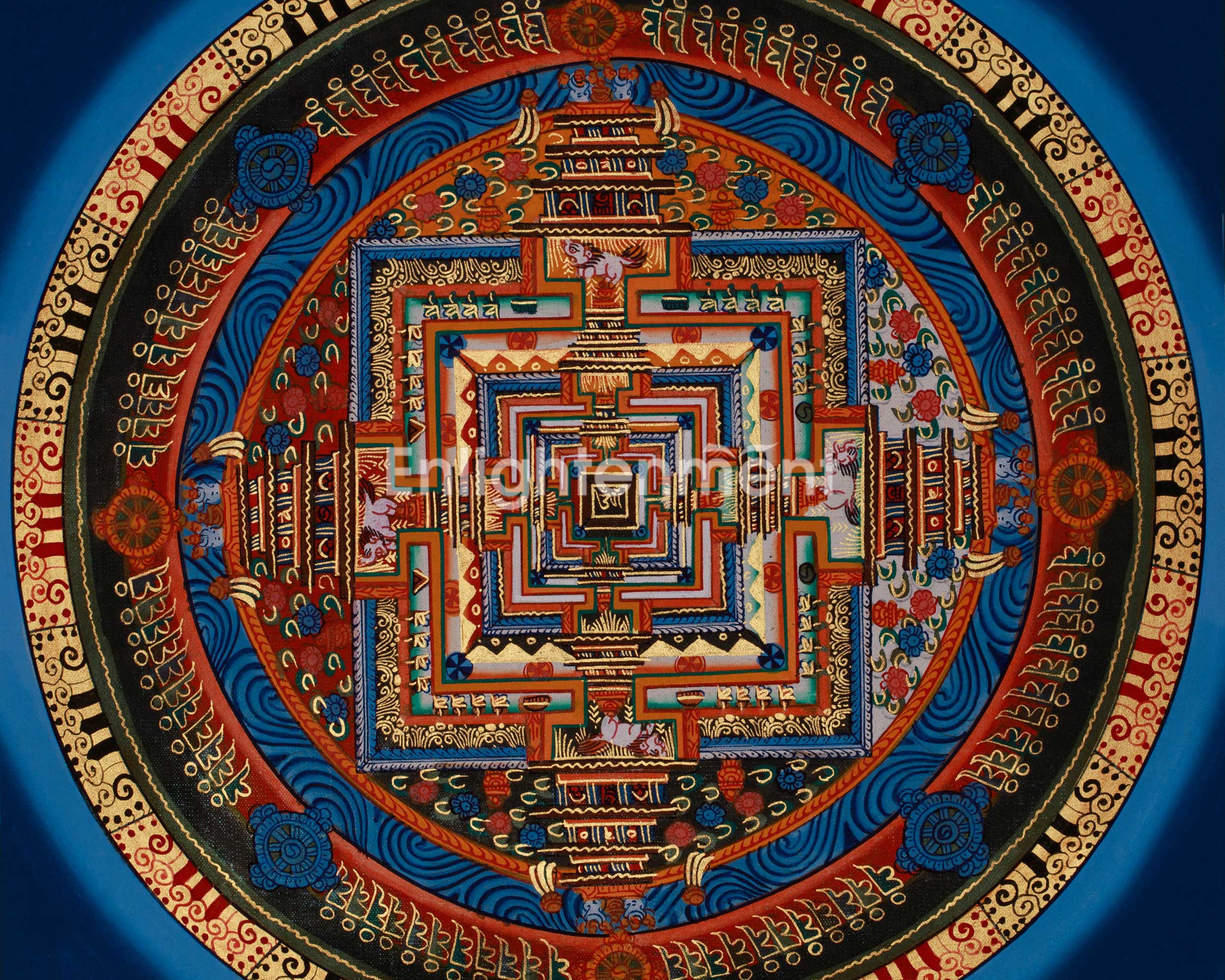 Buddhist Kalachakra Meditation Mandala | Enlightenment & Meditation