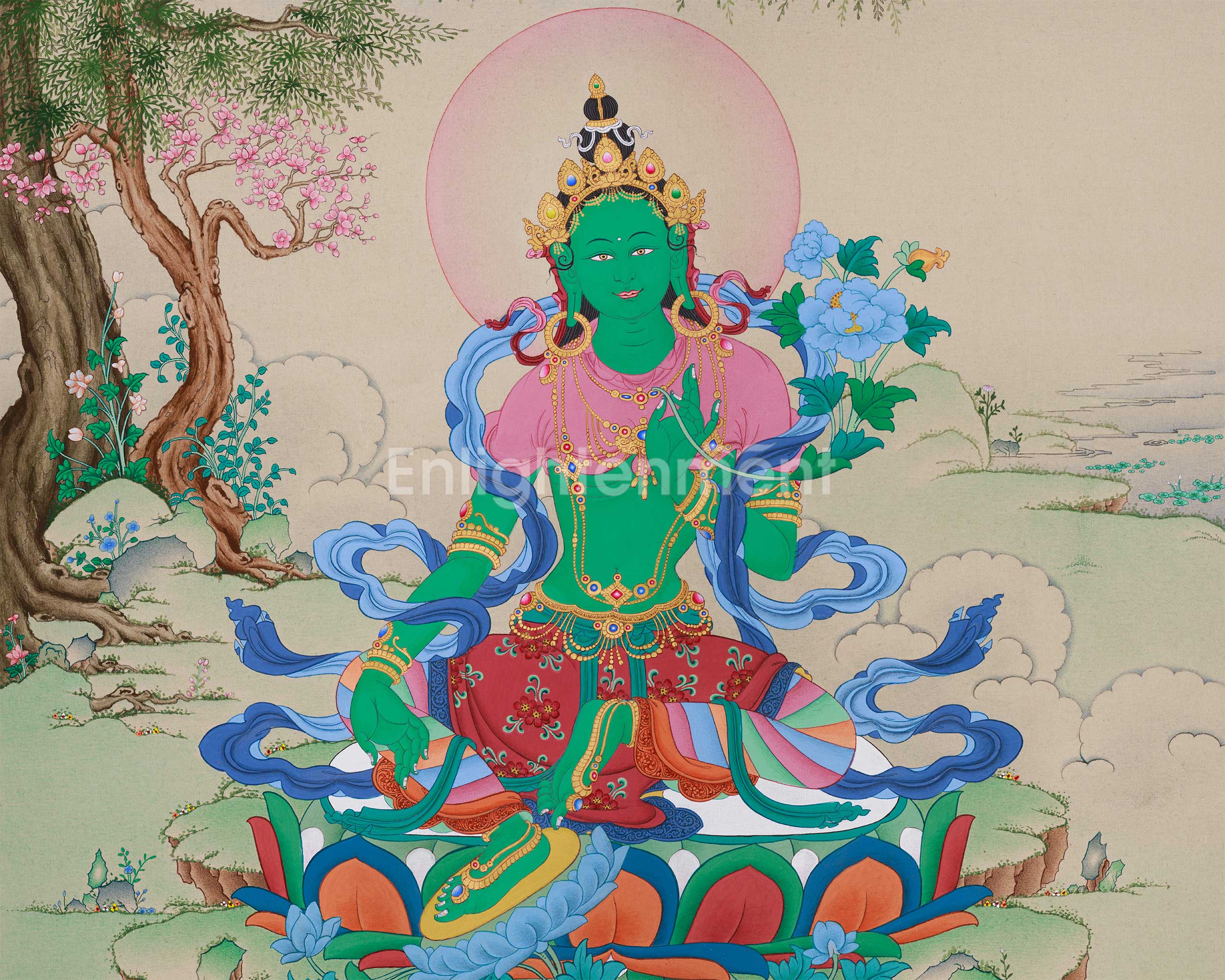 Buddhist Compassion Goddess, Green Tara | Protector and Mother of Liberation