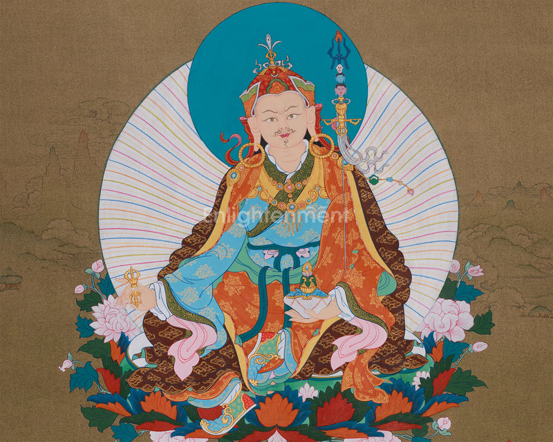 Second Buddha Guru Rinpoche | Spiritual Art for Protection and Enlightenment